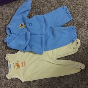 Pooh bear outfits size 3-6 months